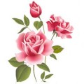 Pink Flowers Wall Sticker